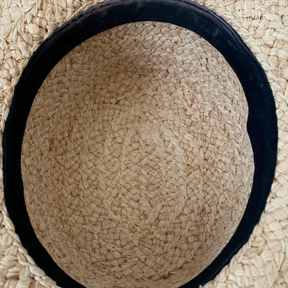 Natural fiber hat